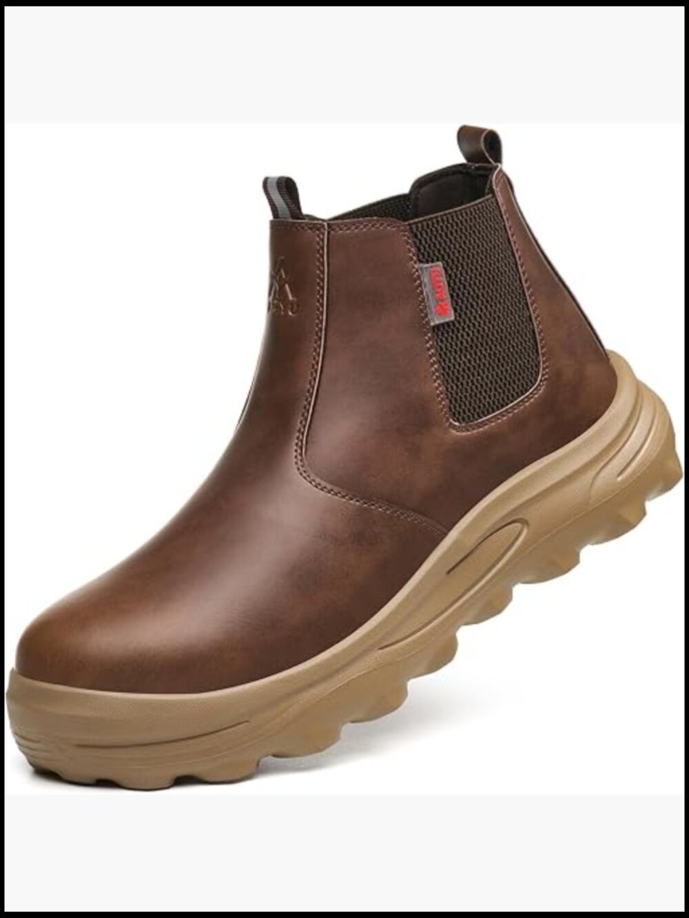 Slip On Steel Toe Work Boots Lightweight Safety Industrial Construction Chelsea